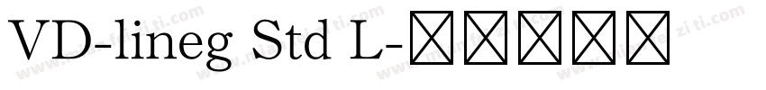 VD-lineg Std L字体转换